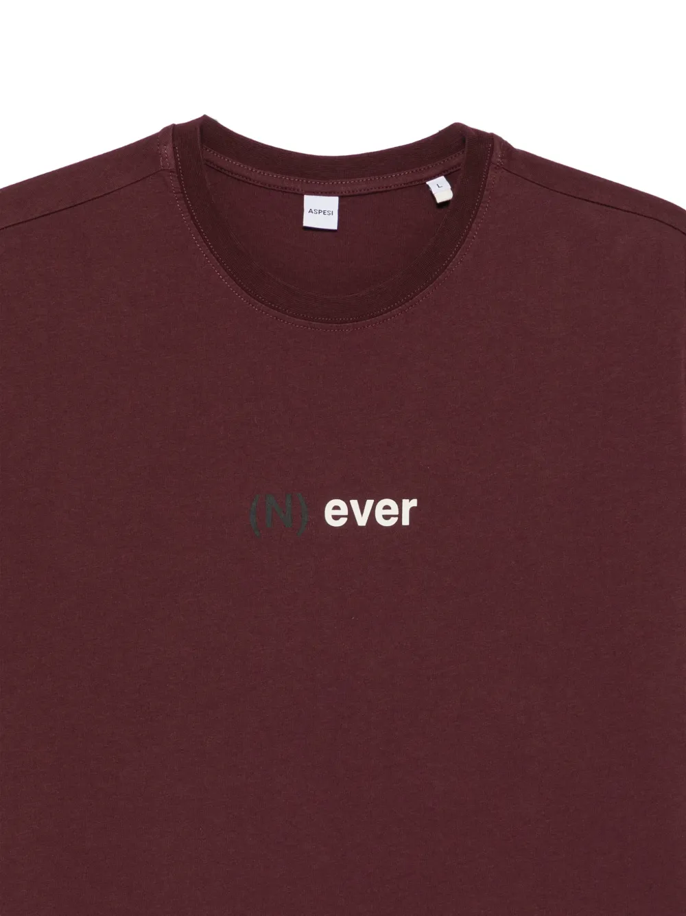 ASPESI T-shirt met tekst Rood