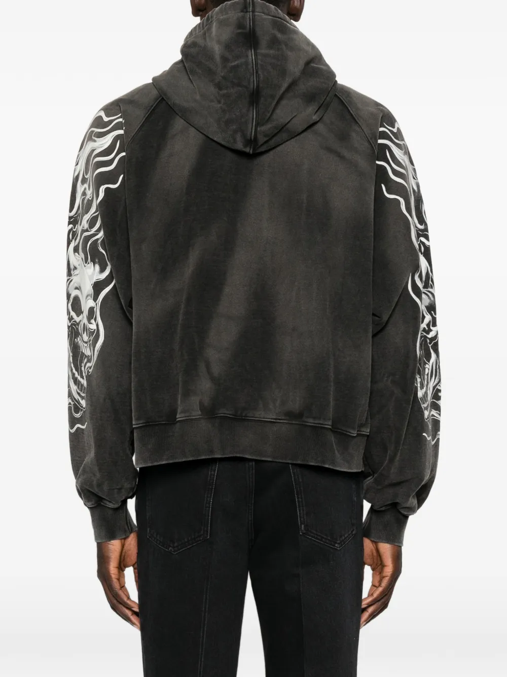 THUG CLUB Hoodie met grafische print Zwart