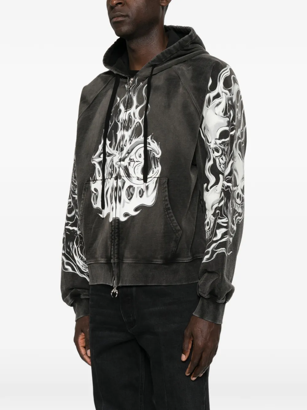 THUG CLUB Hoodie met grafische print Zwart