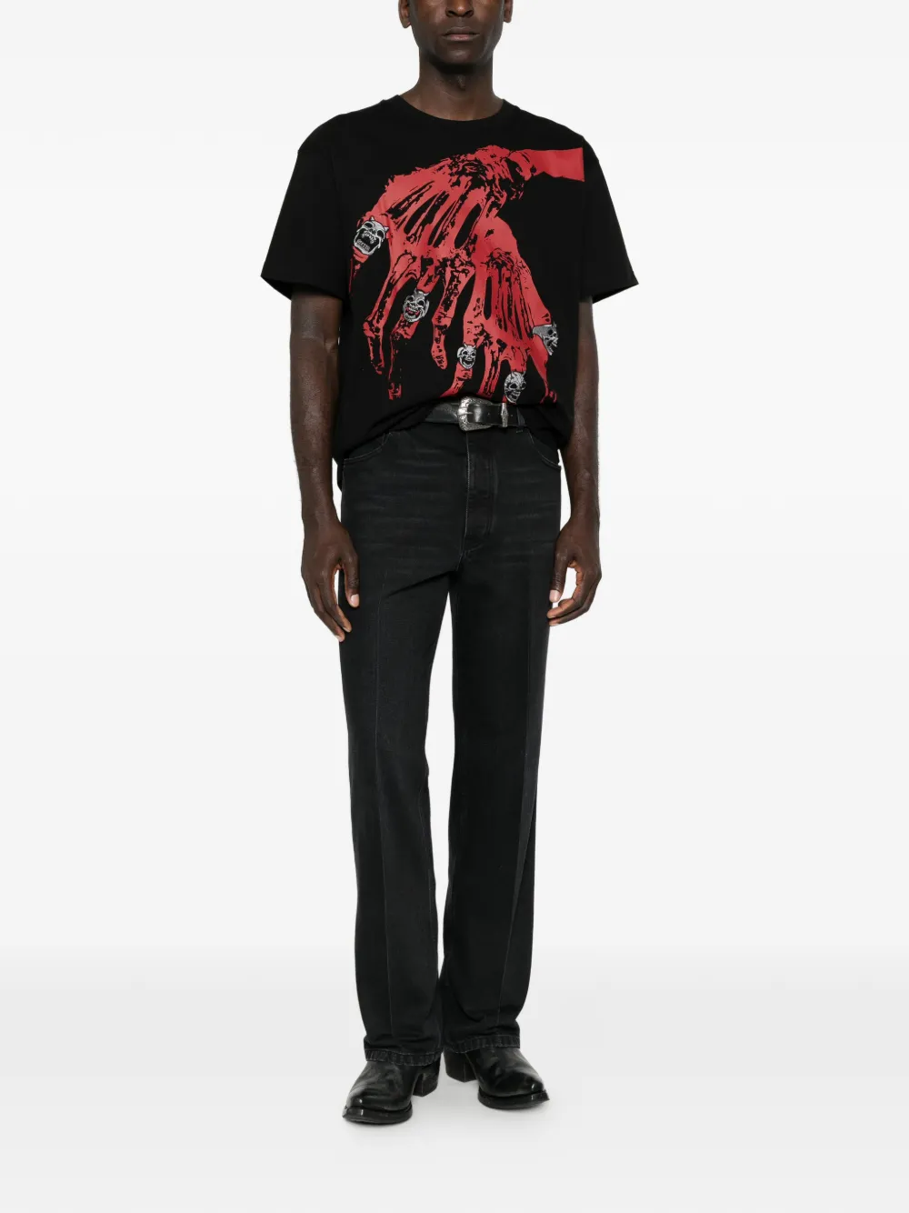 THUG CLUB T-shirt met grafische print Zwart