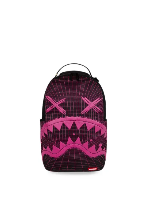 sprayground kid Vaporwave Fiber Optic grid-pattern backpack