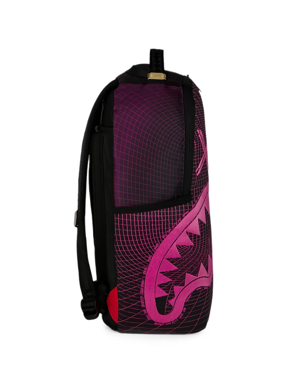 sprayground kid Vaporwave Fiber Optic rugzak met raster-patroon Zwart