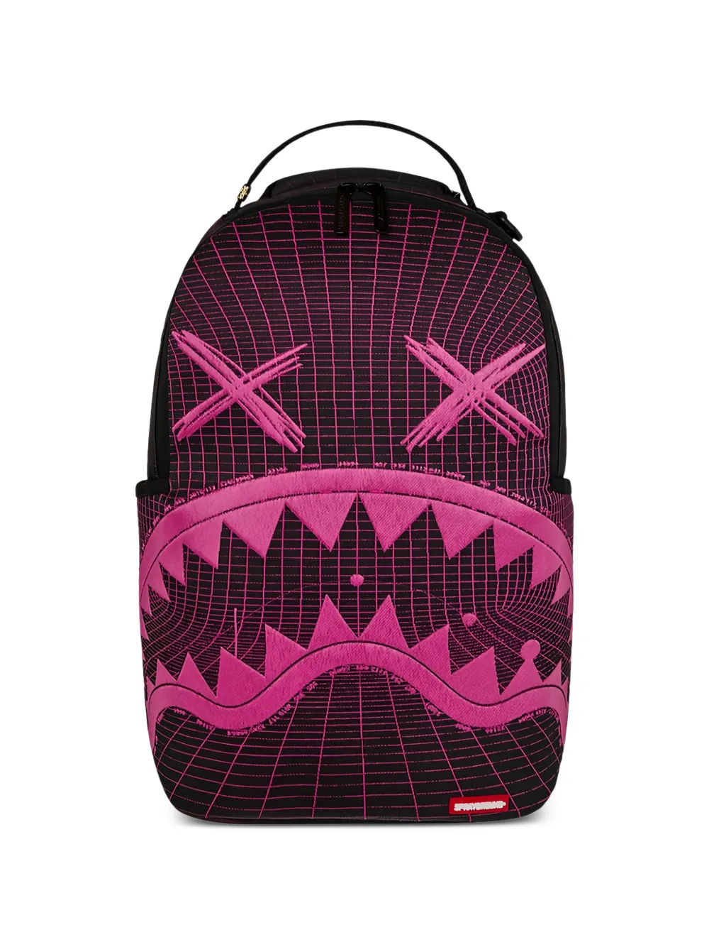 sprayground kid Vaporwave Fiber Optic grid-pattern backpack - Nero