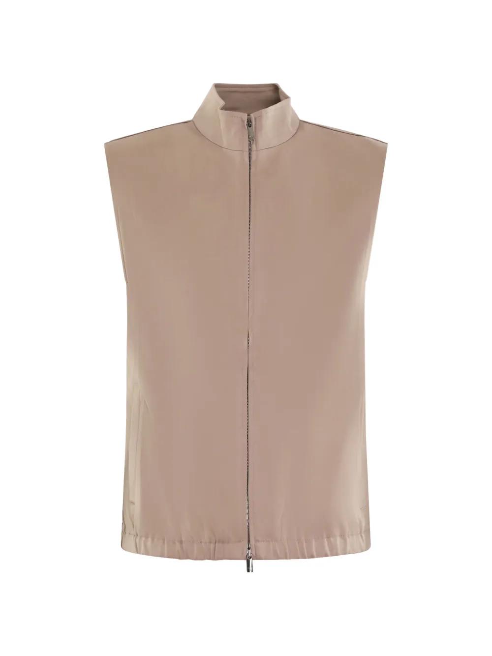 Valenza high-neck zip-up gilet