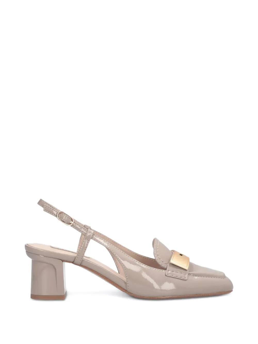 LIU JO Benny patent-leather slingback pumps - Toni neutri