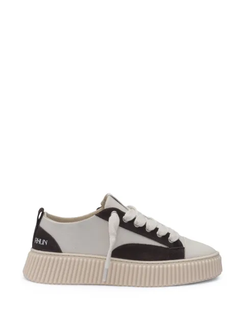 Rhun Treble 2027 panelled grained calf leather sneakers
