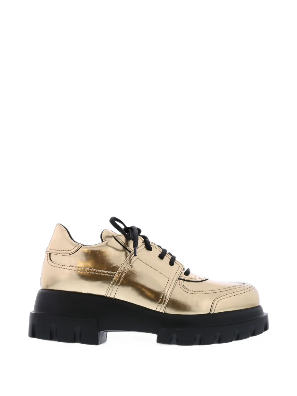 AGL Oro metallic-finish derby shoes AGL Oro metallic-finish derby shoes