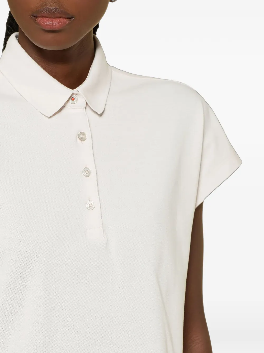 Parajumpers Alya cap-sleeve polo shirt Beige