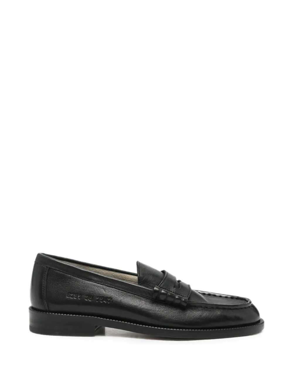 Common Projects Leather Penny Loafers In Black