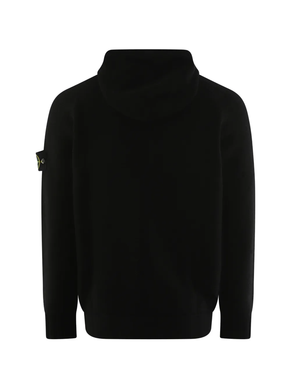 Stone Island Hoodie met logopatch Zwart