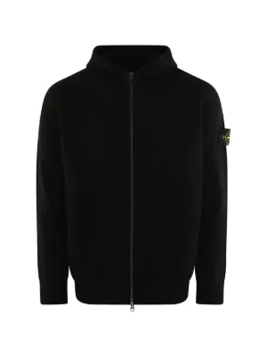 Stone Island ジップアップ パーカー | ブラック | FARFETCH JP