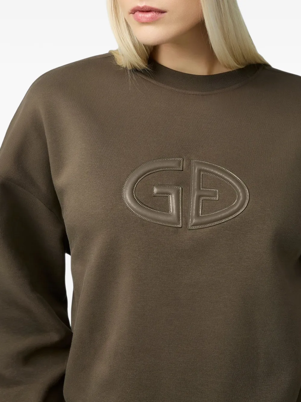 Goldbergh Tova logo-appliqué sweatshirt Bruin
