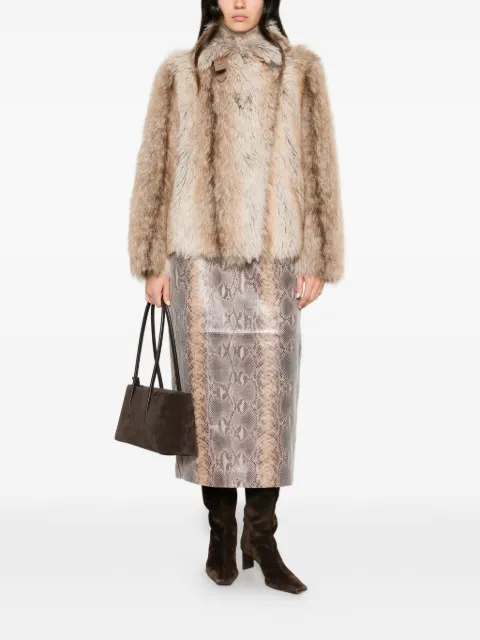 Cenere GB faux-fur jacket