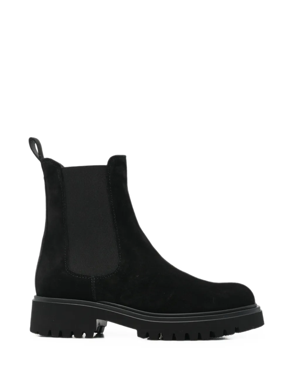 Cenere Suede Chelsea Boots In Black