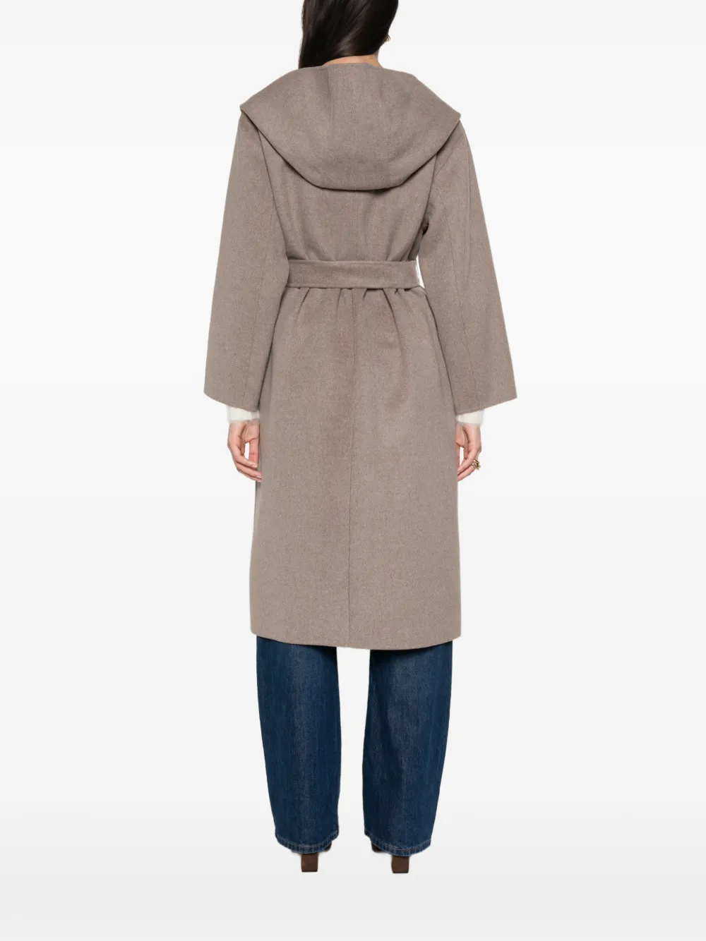 'S Max Mara Mantel met ceintuur Beige
