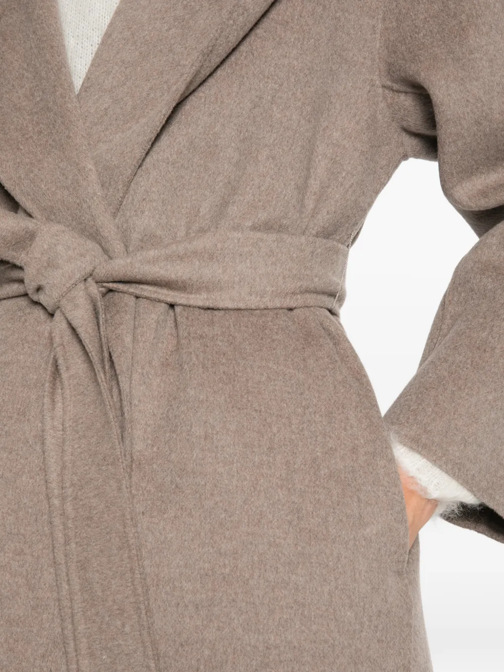 'S Max Mara Mantel met ceintuur Beige
