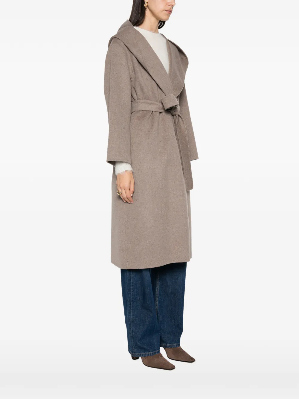 'S Max Mara Mantel met ceintuur Beige