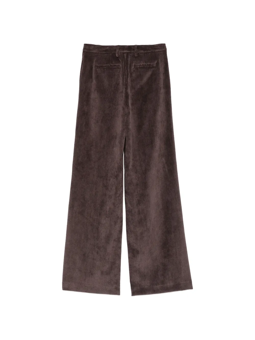 Cenere GB Ribfluwelen broek met wijde pijpen Bruin