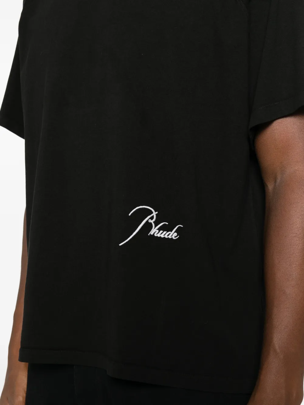 RHUDE T-shirt met logoprint Zwart