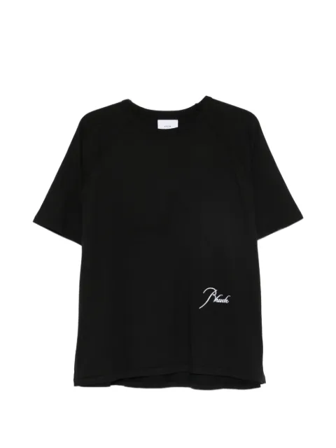 RHUDE logo-print raglan-sleeve T-shirt