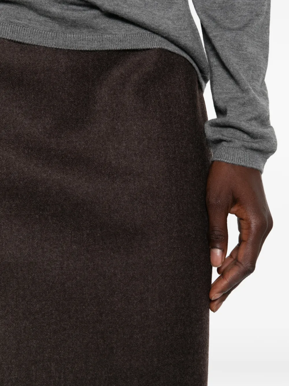 Max Mara Rok van scheerwol Grijs