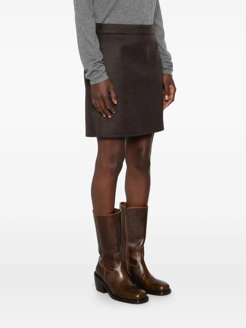 Max Mara Rok van scheerwol Grijs