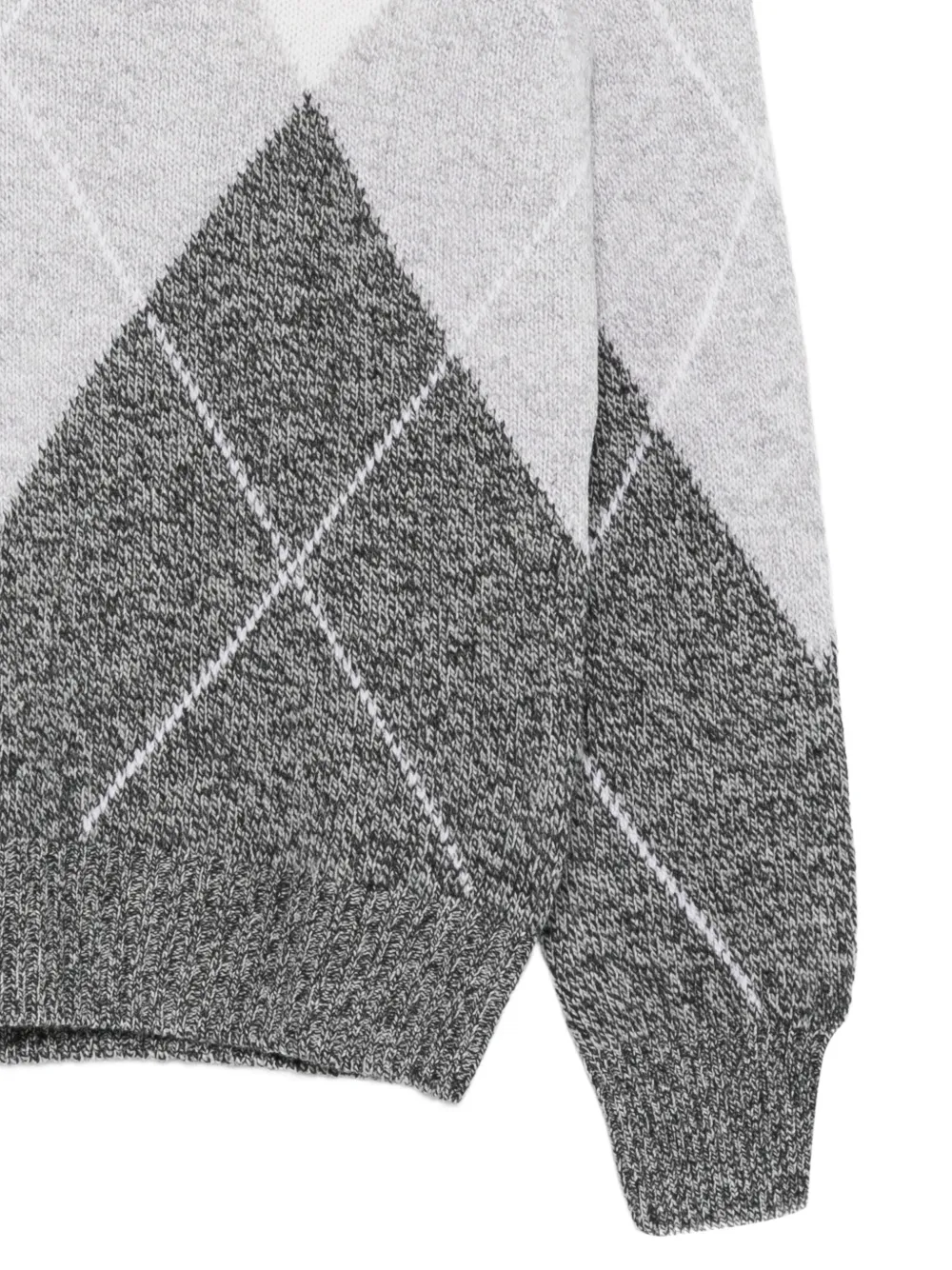 Barba Coltrui met argyle-patroon Wit