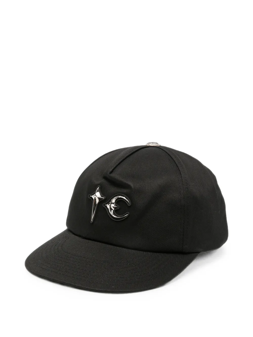 THUG CLUB logo-plaque studded baseball cap - Nero