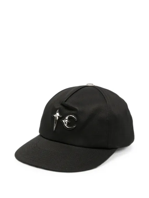 THUG CLUB logo-plaque studded baseball cap