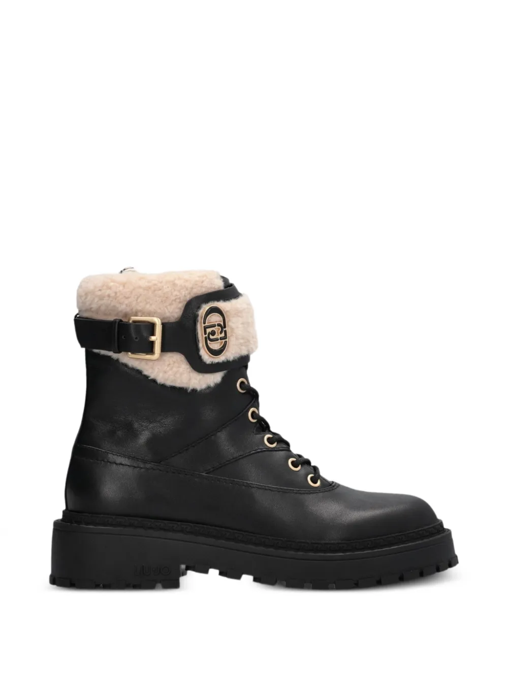 LIU JO Stivaletti Rumi con bordo in shearling - Nero