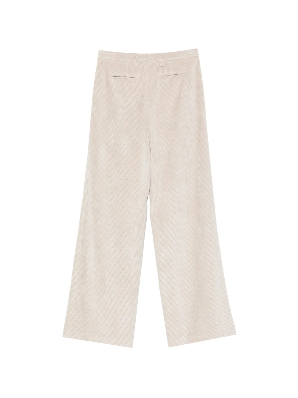 Cenere GB Ribfluwelen broek met wijde pijpen Beige