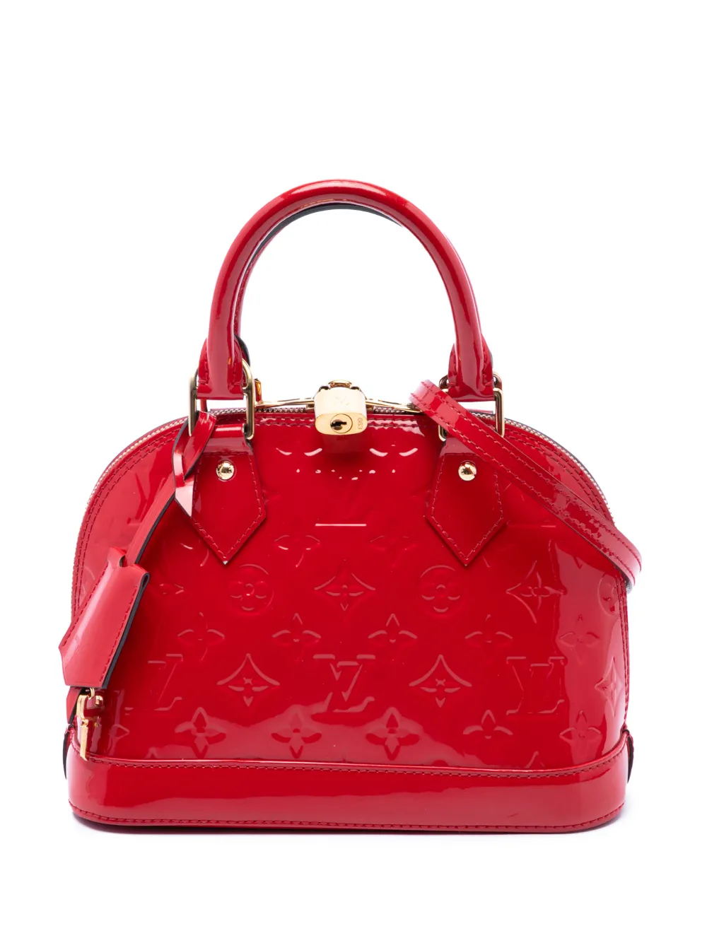 Louis Vuitton Pre-Owned 2017 Monogram Vernis Alma BB satchel - Rosso
