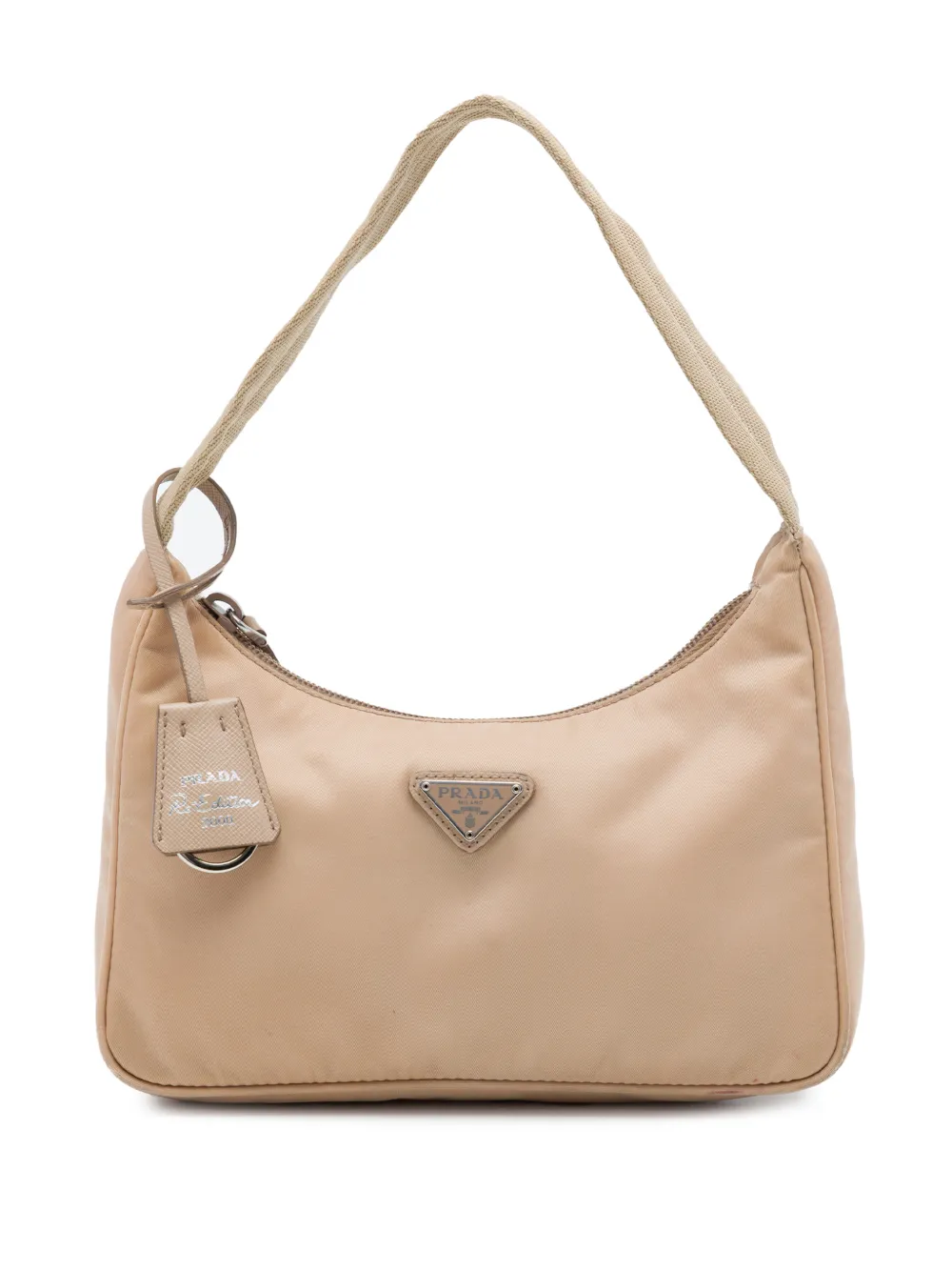 Prada Pre-Owned 2000-2013 mini Tessuto Re-Edition 2000 Schultertasche - Nude