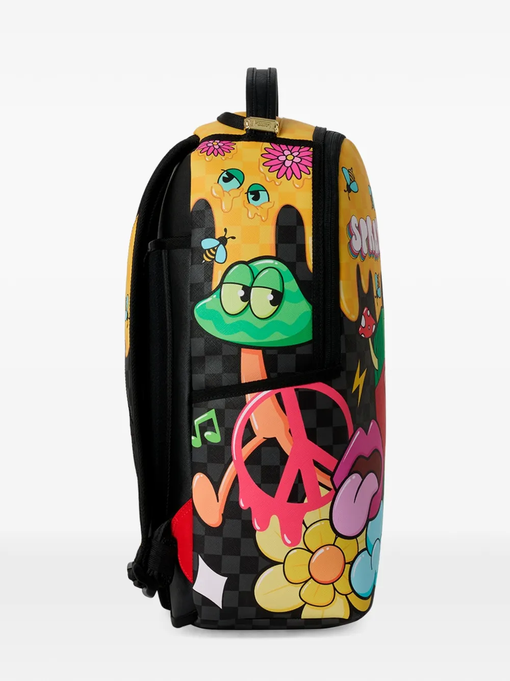 sprayground kid WTF Trippy Money Boy rugzak met grafische print Zwart