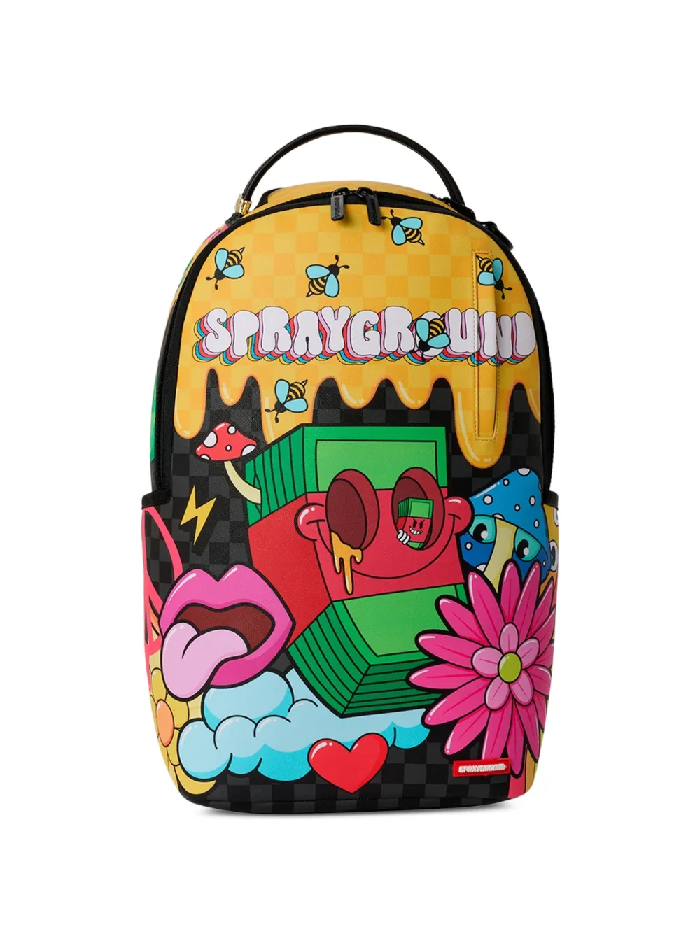 sprayground kid WTF Trippy Money Boy graphic-print backpack - Nero