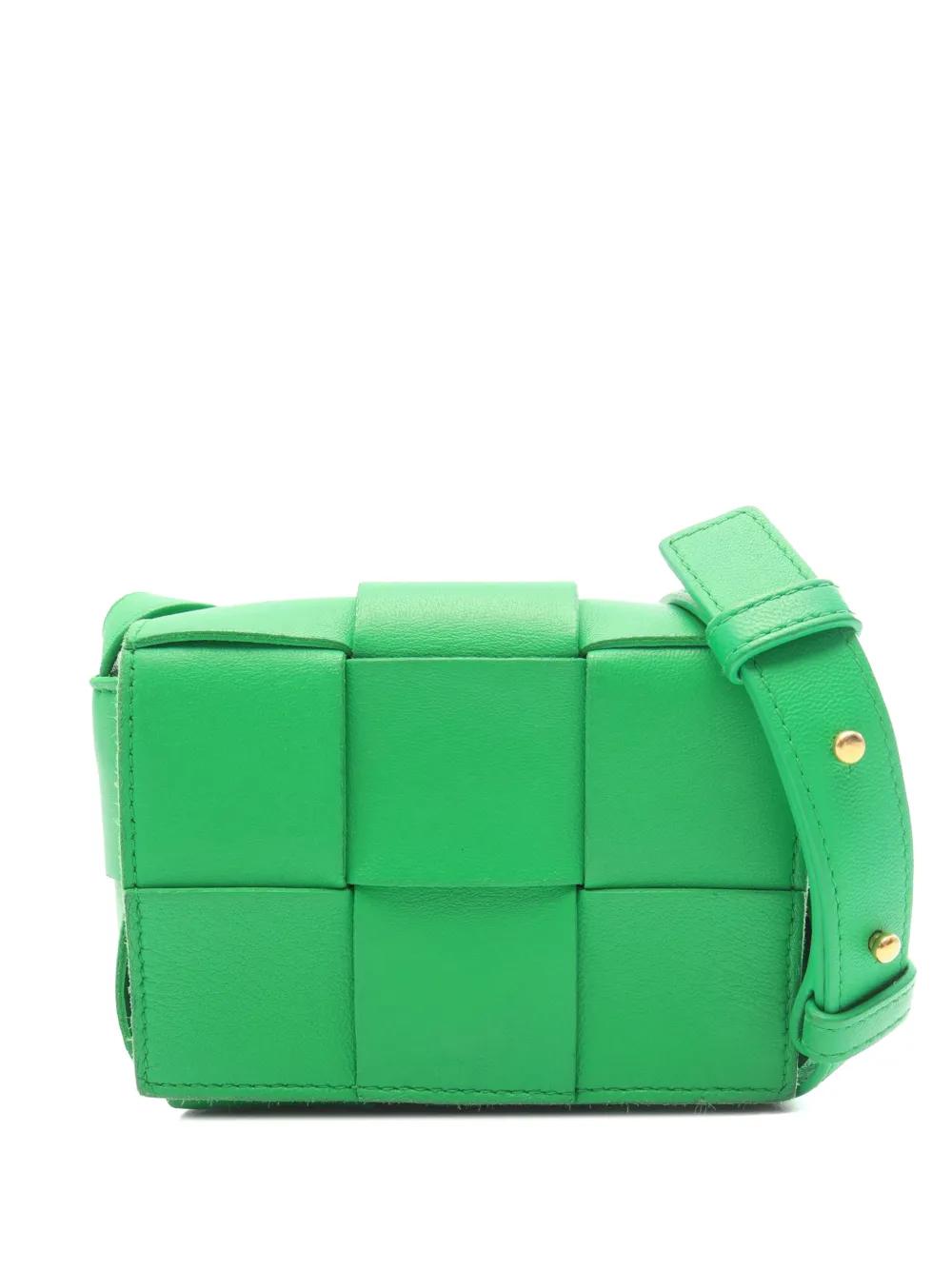 Bottega Veneta Pre-Owned 2012-2026 Candy Nappa Intrecciato Cassette crossbody bag - Verde