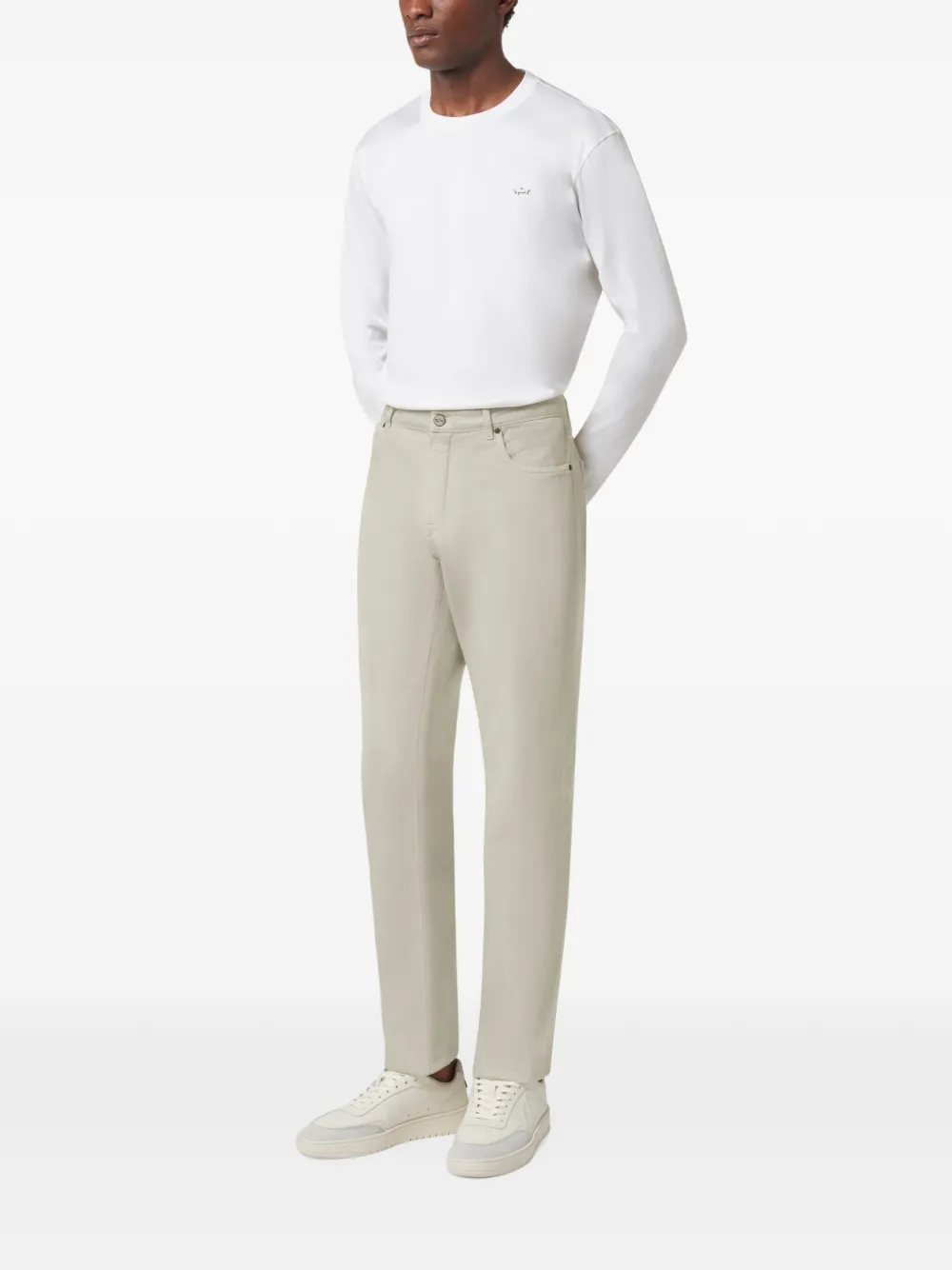 Paul & Shark Varese katoenen broek met rechte pijpen Beige