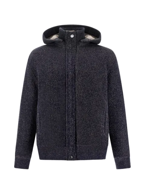 Paul & Shark ribbed-knit zip-up sweatshirt