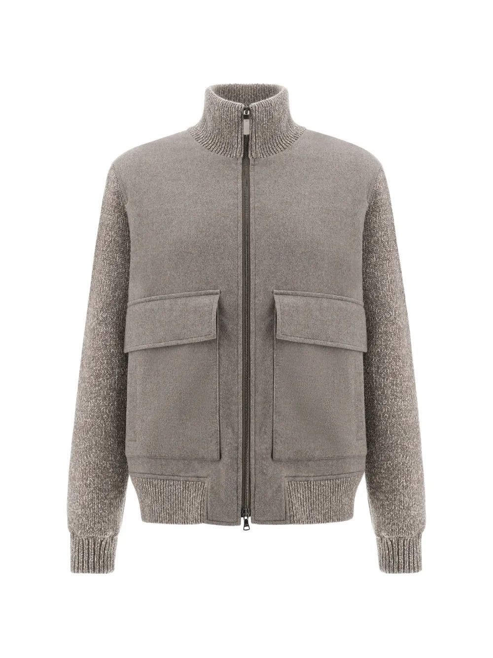 Paul & Shark Aliseo panelled wool jacket - Grigio
