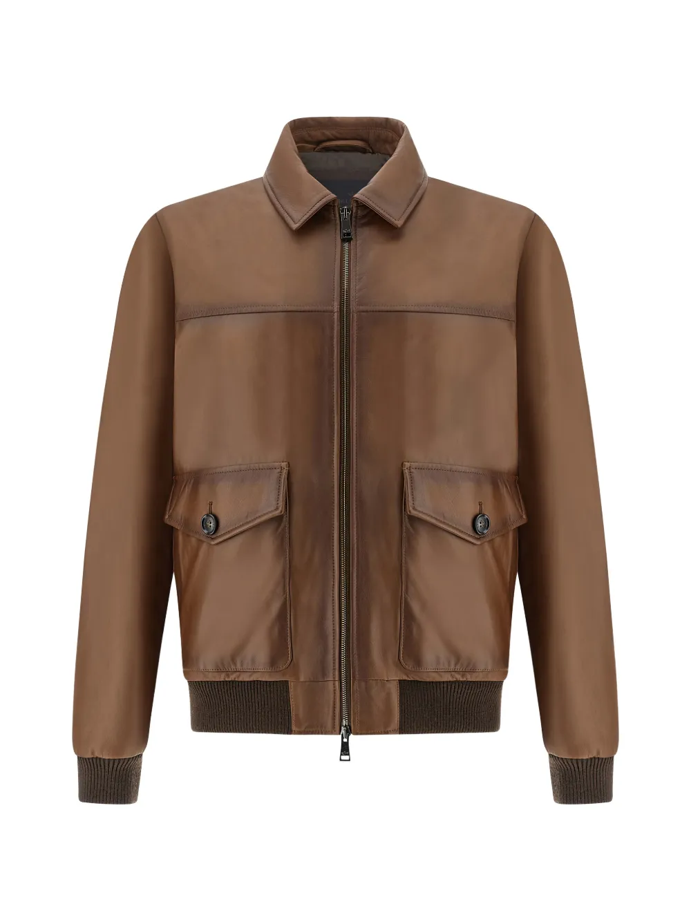 Paul & Shark Aqualeather leather bomber jacket