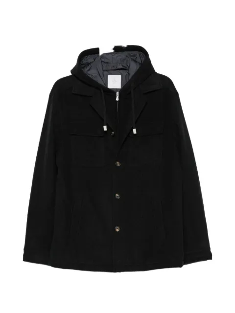 Eleventy hooded wool jacket