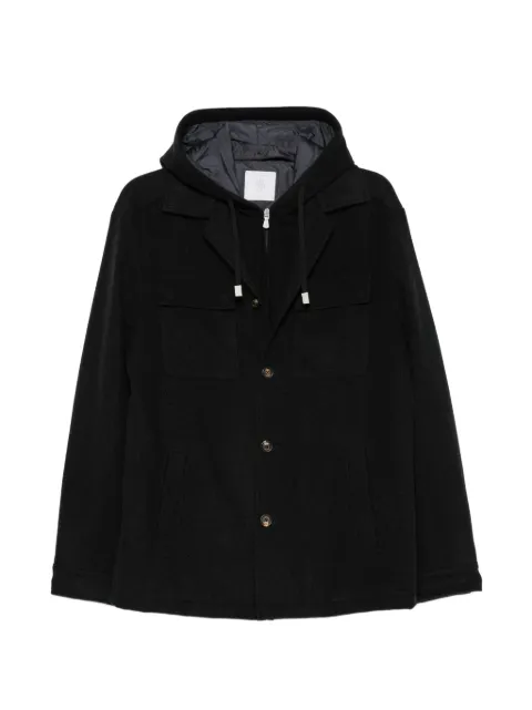 Eleventy hooded wool jacket