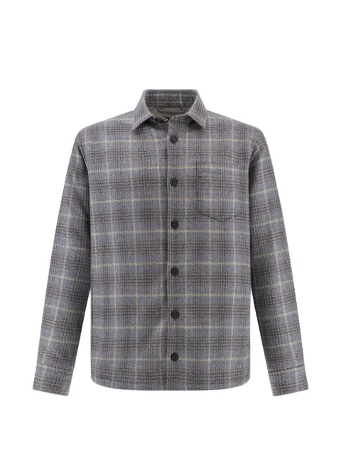 Paul & Shark checked wool overshirt