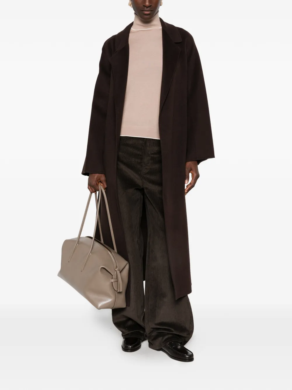 Eleventy Contrast-trim Roll-neck Sweater in Neutrals, view 2