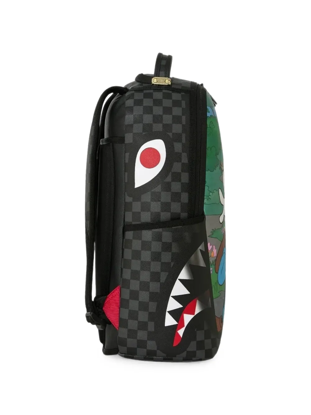 sprayground kid Disney Goofy rugzak met gordijn-onthullingsprint Zwart