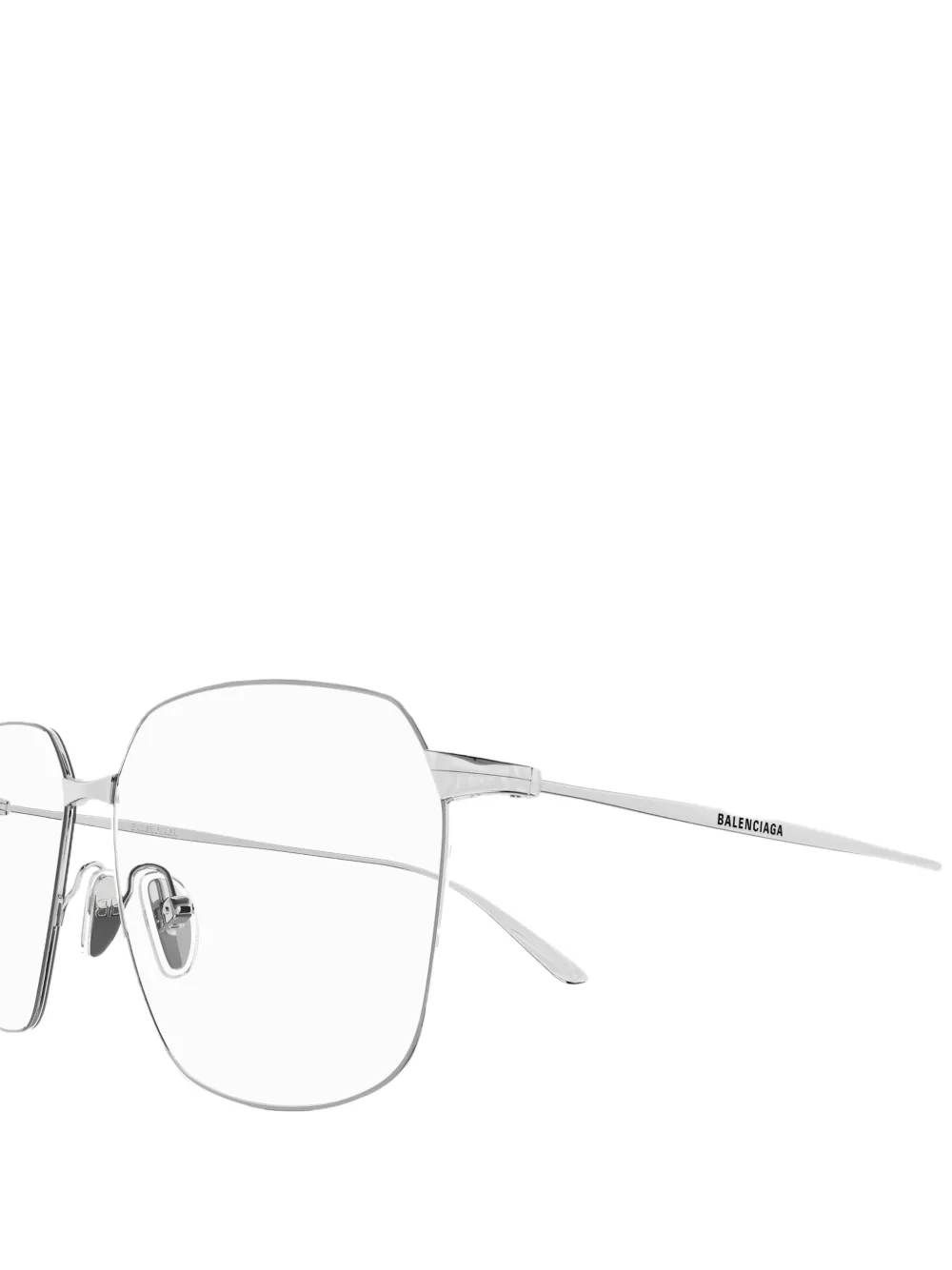 Balenciaga Eyewear Everyday bril met geometrisch montuur Zilver