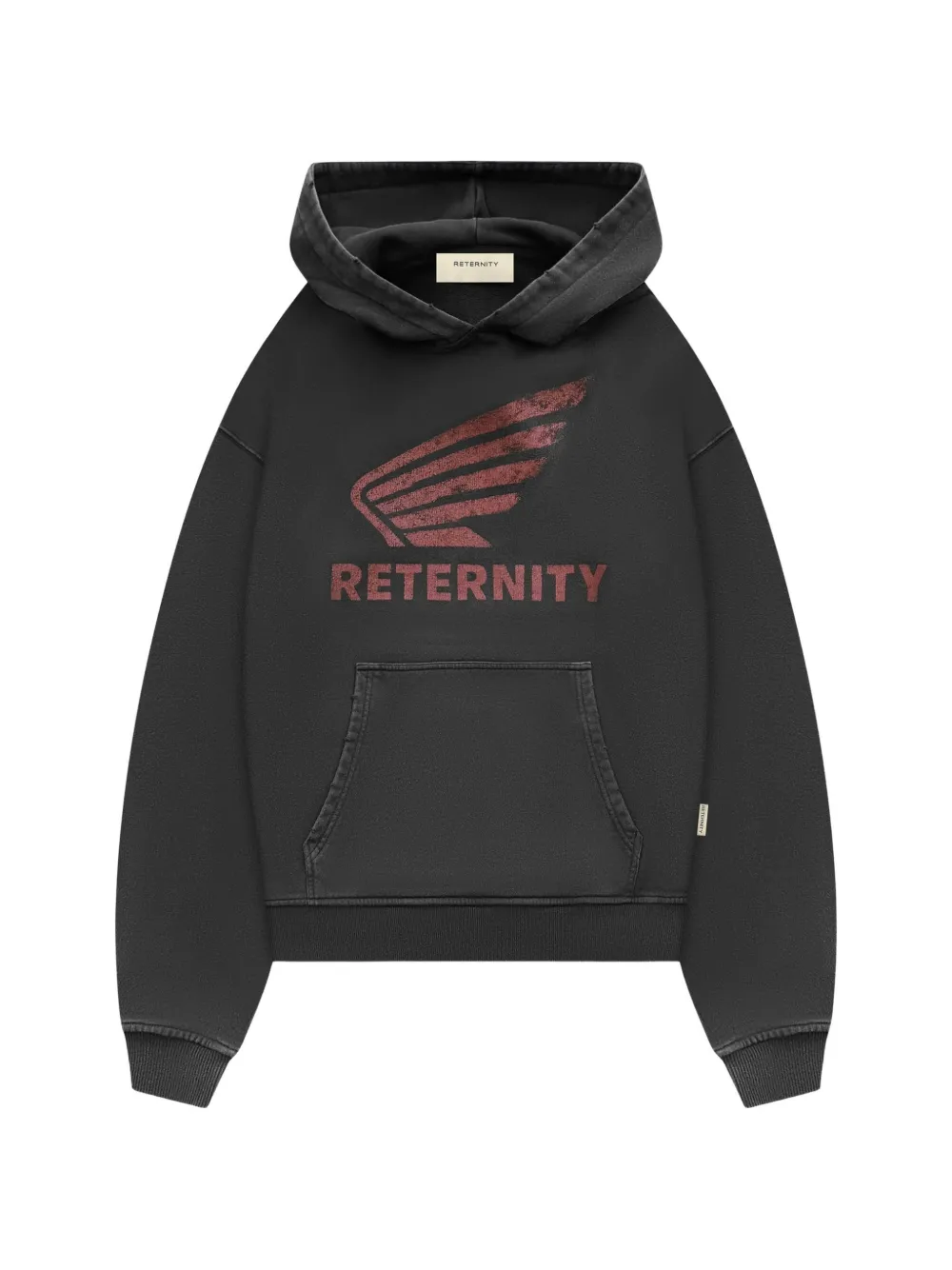RETERNITY Aéro logo-print hoodie - Black