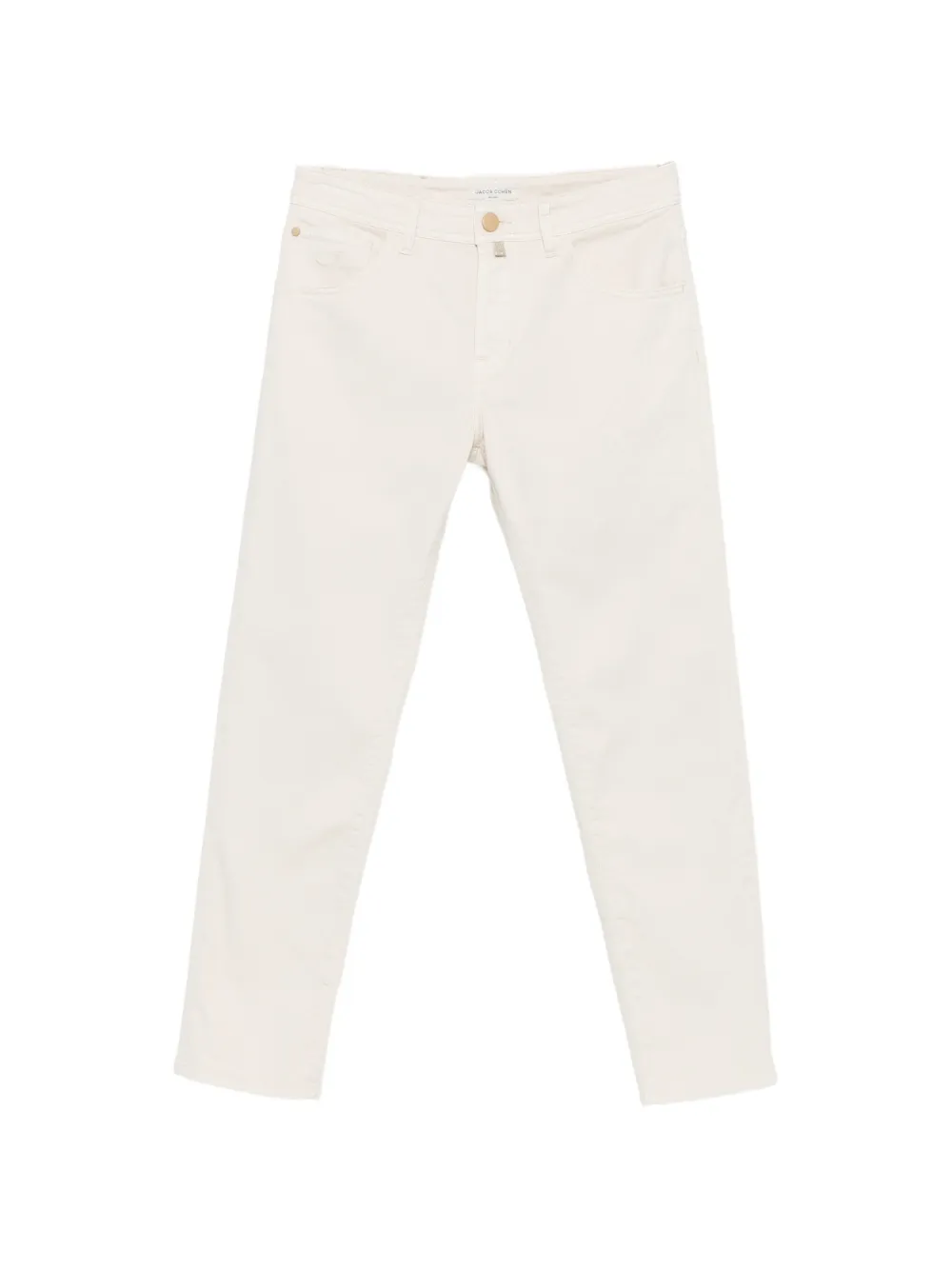 Jacob Cohën logo-patch straight-leg jeans - Nude