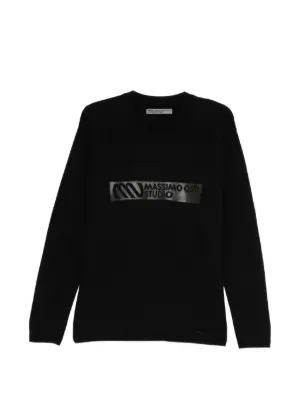 Off-White logo-detail Sweater | Black | FARFETCH