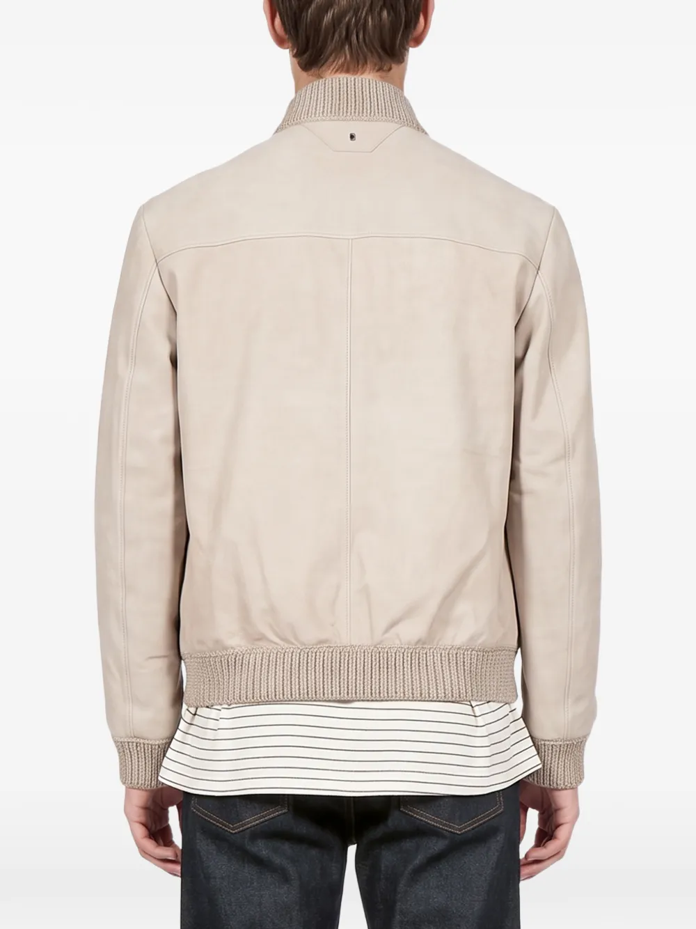 Salvatore Santoro Jack met geribbelde afwerking en knopen Beige